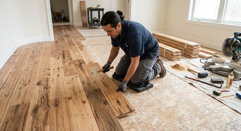 Hickory Floor Installation in Herndon, VA