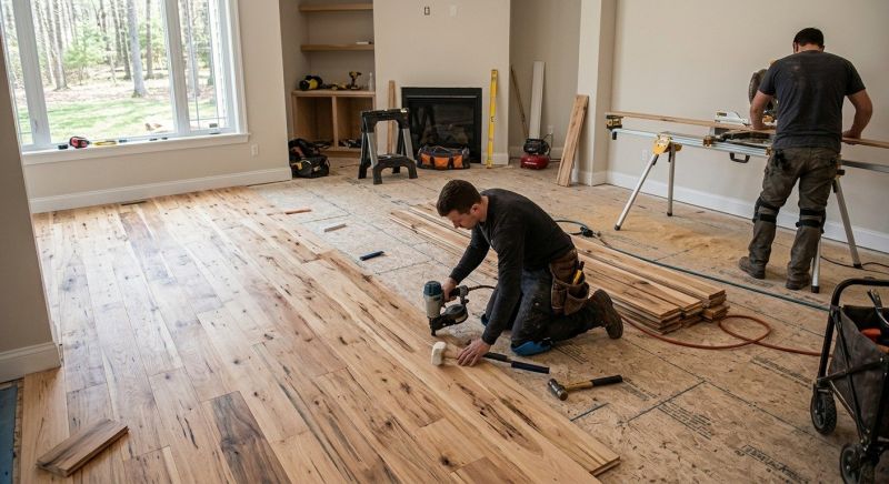 Hickory Floor Installation in Herndon, VA