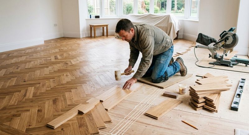 Hickory Floor Installation in Herndon, VA