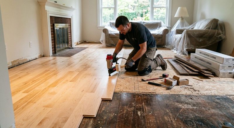 Maple Flooring Installation in Ashburn, VA
