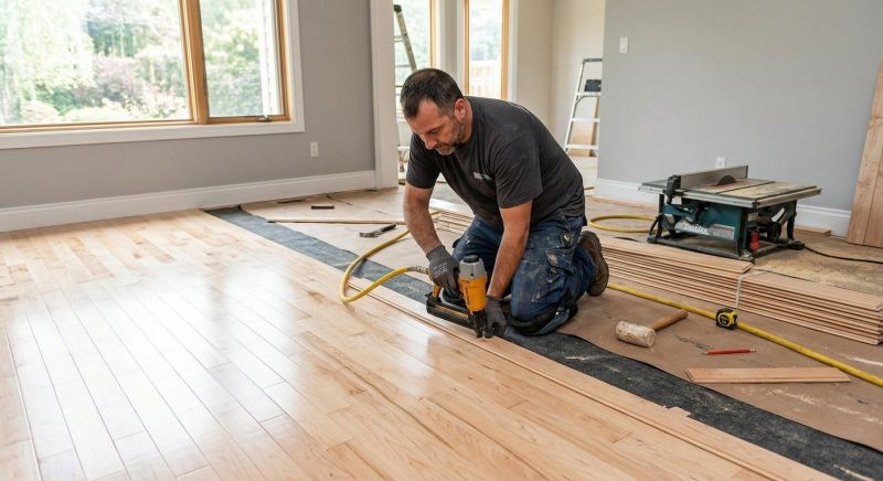 Maple Flooring Installation in Bristow, VA