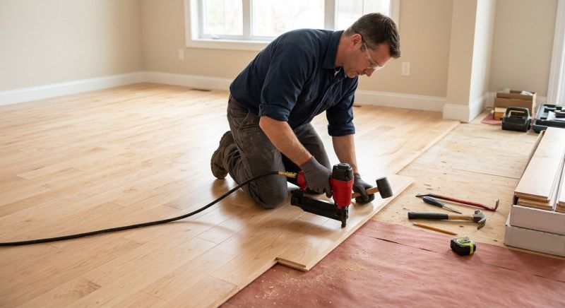 Maple Flooring Installation in Brookeville, MD