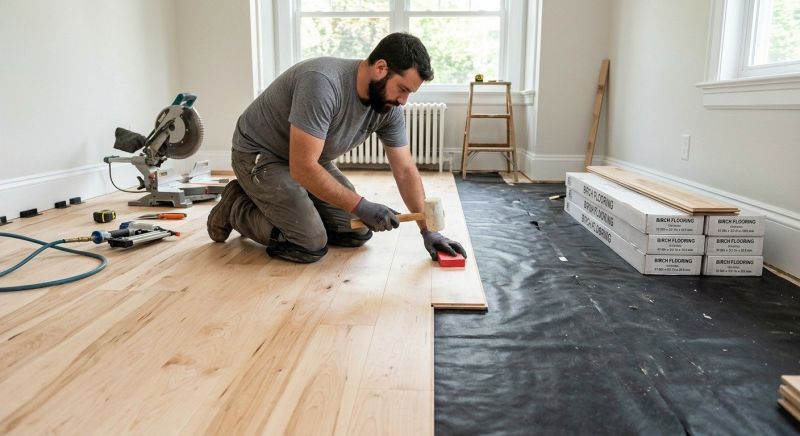Maple Flooring Installation in Hamilton, VA