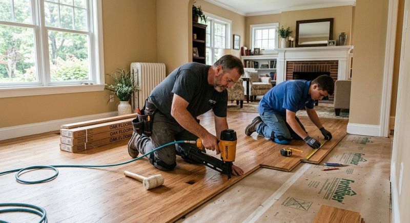 Oak Floor Installation in Chevy Chase, MD