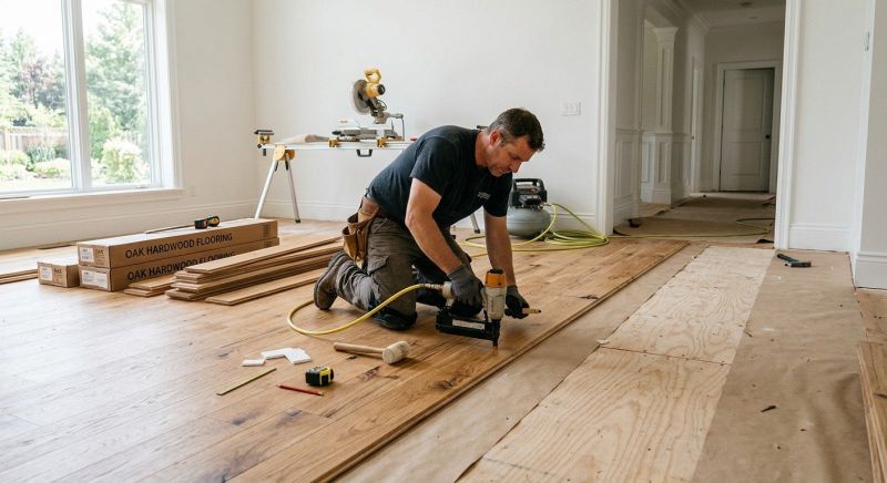 Oak Floor Installation in Damascus, MD