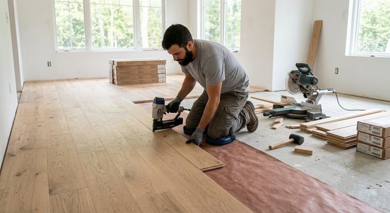 Oak Floor Installation in Herndon, VA
