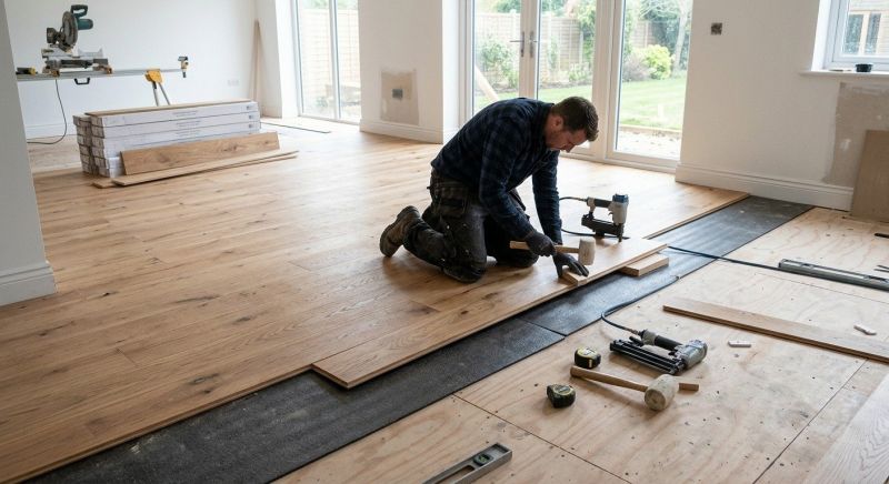 Oak Floor Installation in Loudoun County, VA