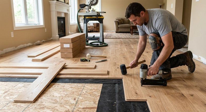 Oak Floor Installation in Nokesville, VA