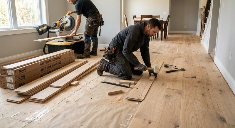 Oak Floor Installation in Prince William County, VA