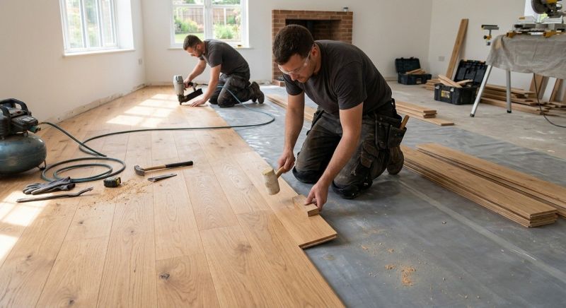 Oak Floor Installation in Rockville, MD