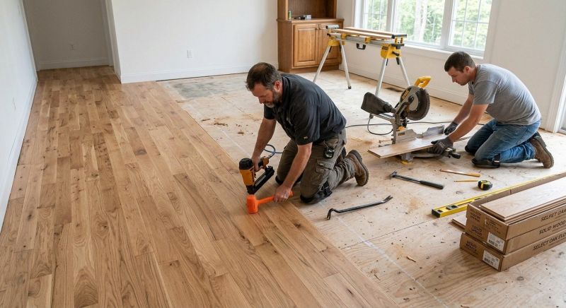 Oak Floor Installation in Warrenton, VA