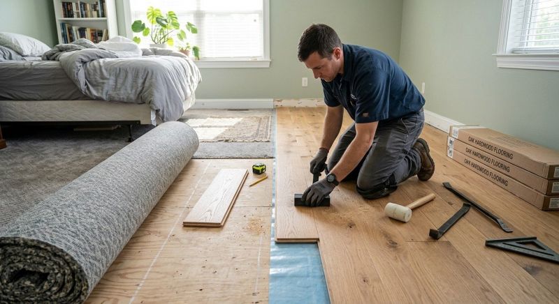 Oak Floor Replacement in Herndon, VA