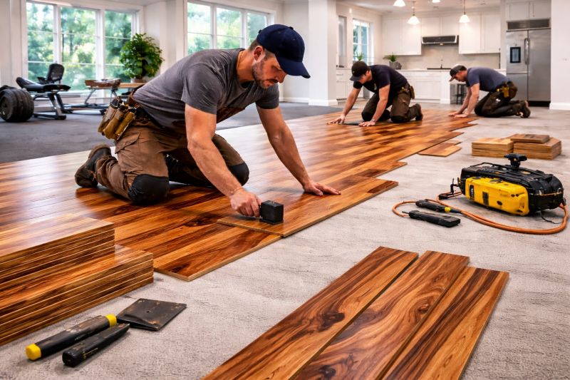 Teak Flooring Installation in Herndon, VA