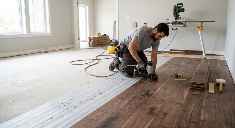 Walnut Flooring Installation in Herndon, VA
