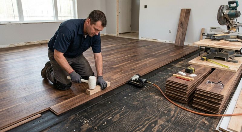 Walnut Flooring Installation in Herndon, VA