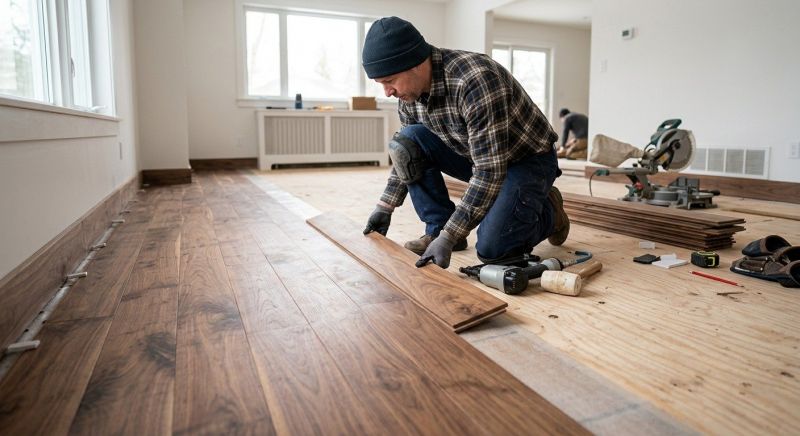 Walnut Flooring Installation in Herndon, VA