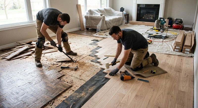 Wood Floor Replacement in Boyds, MD